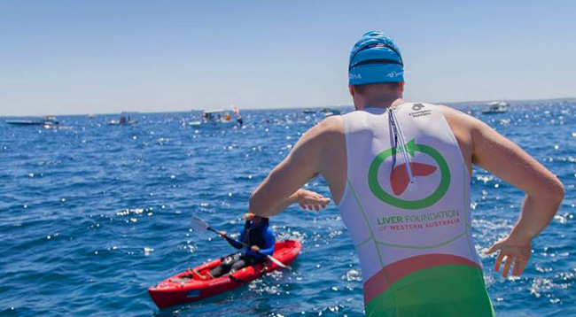 KATIE IS DOING THE ROTTO SWIM FOR THE LIVER FOUNDATION